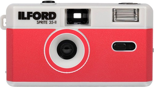 Ilford Camera Sprite 35-II zilver And rood
