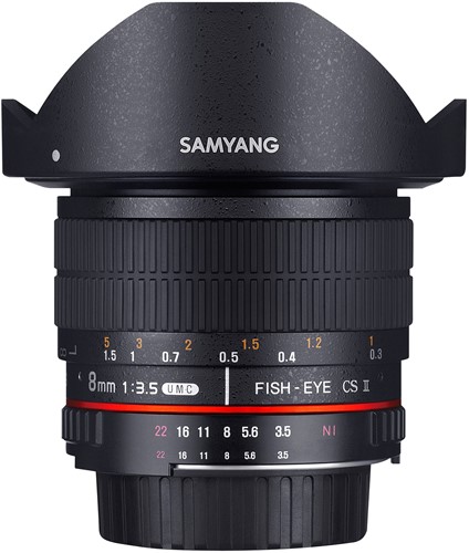 Samyang 8mm f3.5 UMC fisheye CSII Sony E