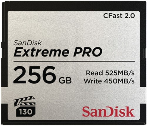 SanDisk CFAST Extreme Pro 2.0 256GB 525MB/s VPG130
