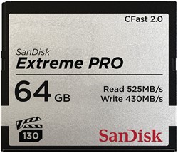 SanDisk CFast Extreme Pro 2.0 64GB VPG 130 525MB/s