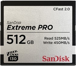 SanDisk Extreme Pro CFAST 2.0 512GB 525MB/s VPG130